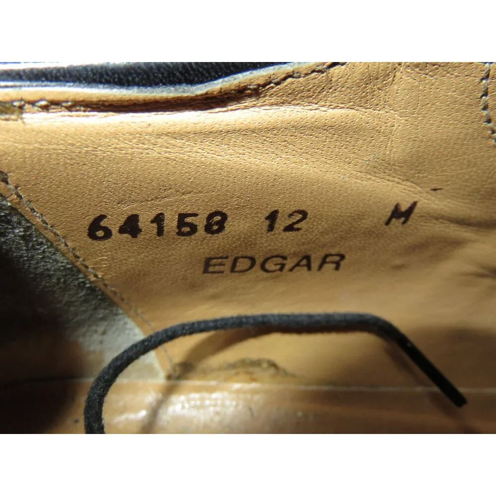 Bruno Magli Edgar Men's Black Italian Leather Oxford Lace Up Dress Shoes 12